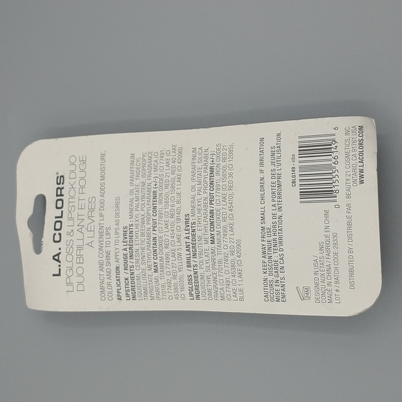L. A. Colors Lip Duo Lipstick/Gloss in Vibe - Picture 3 of 5